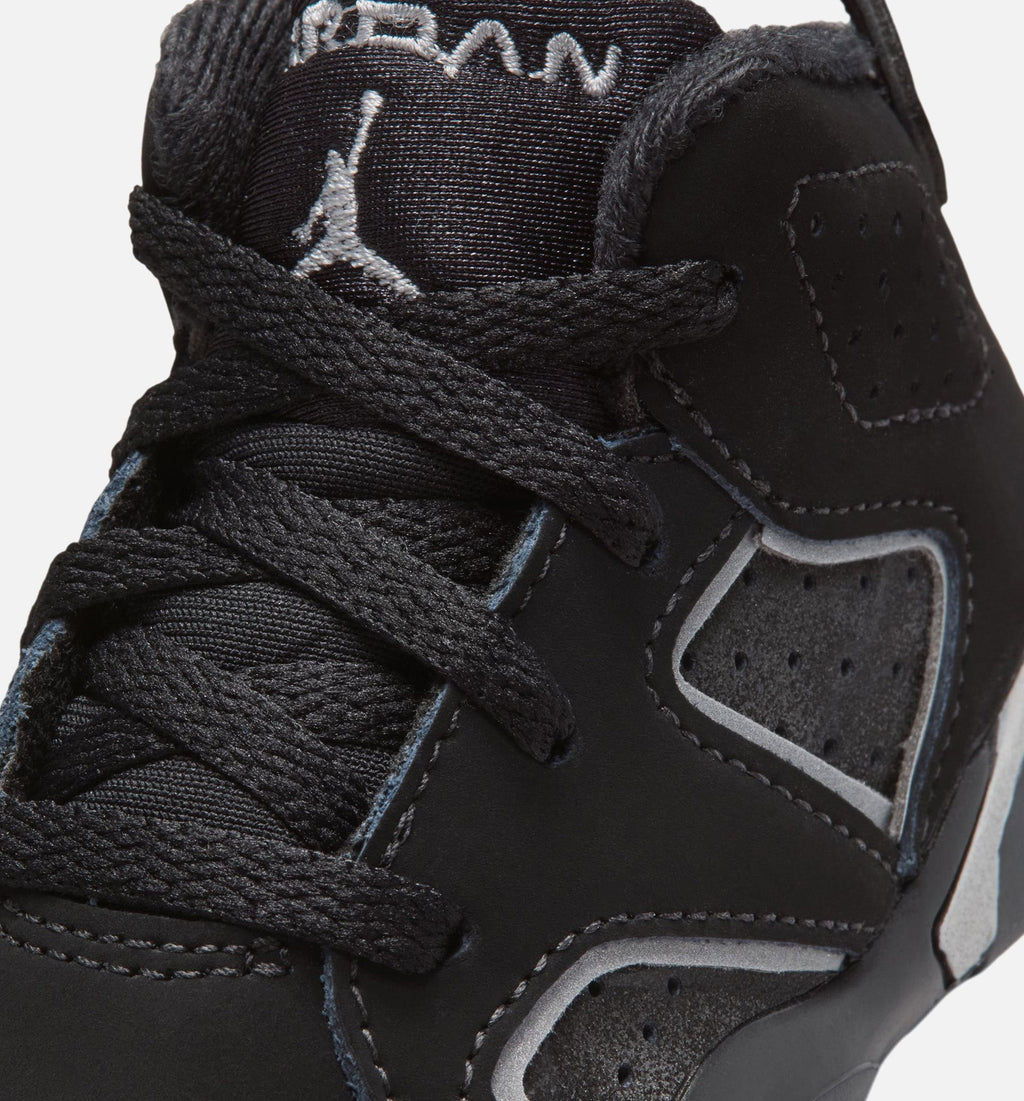 Air Jordan 6 Cap & Gown Infant/Toddler Lifestyle Shoe - Black/Reflective Silver/Black