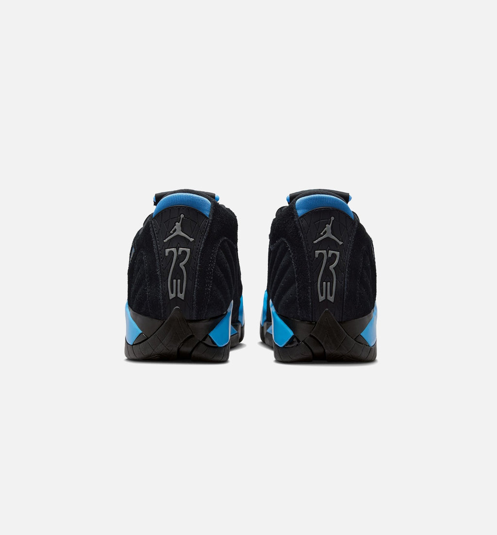 Air Jordan 14 Retro Black University Blue Grade School Lifestyle Shoe - Black/White/University Blue