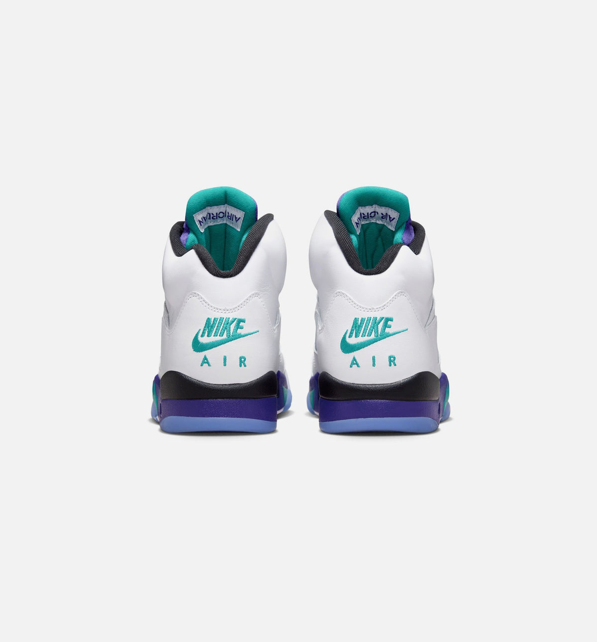Air Jordan 5 Retro Grape Men's Lifestyle Shoe - White/New Emerald/Grape Ice/Black