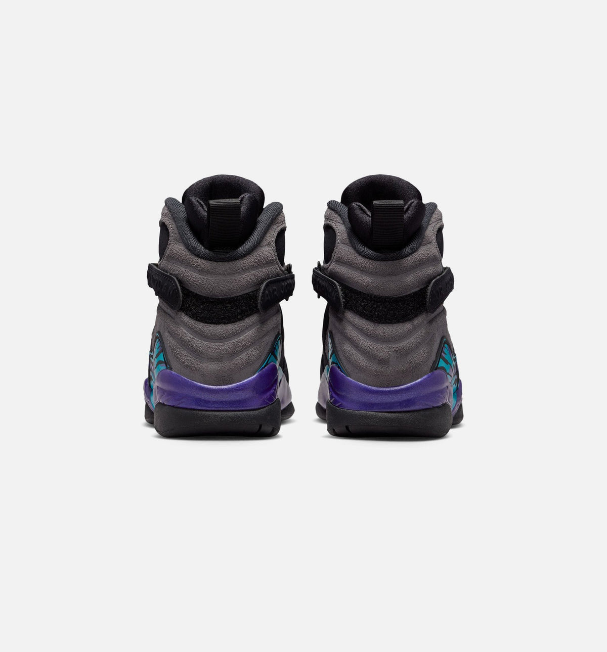 Air Jordan 8 Retro Aqua Grade School Lifestyle Shoe - Black/Multi-Color/Bright Concord