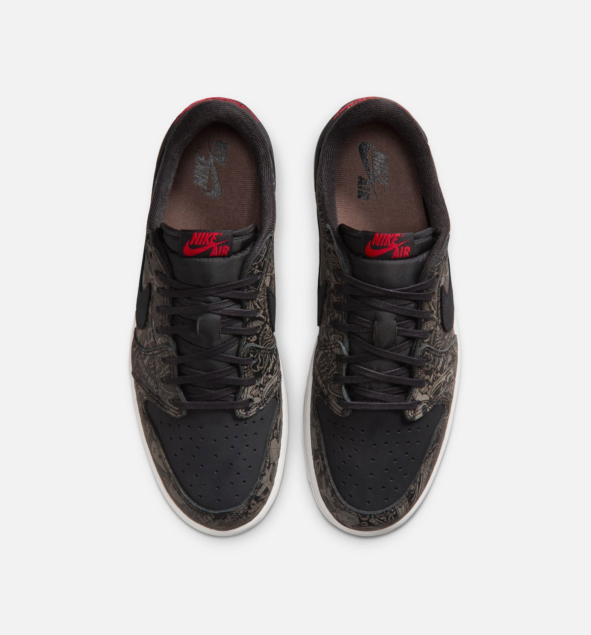 Air Jordan 1 Retro Low OG Laser Black And Varsity Red Men's Lifestyle Shoe - Black/Varsity Red/Summit White