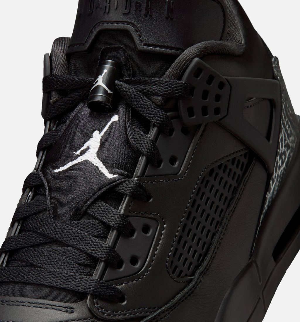 Spizike Low Men's Basketball Shoe - Black/Black/Metallic Silver
