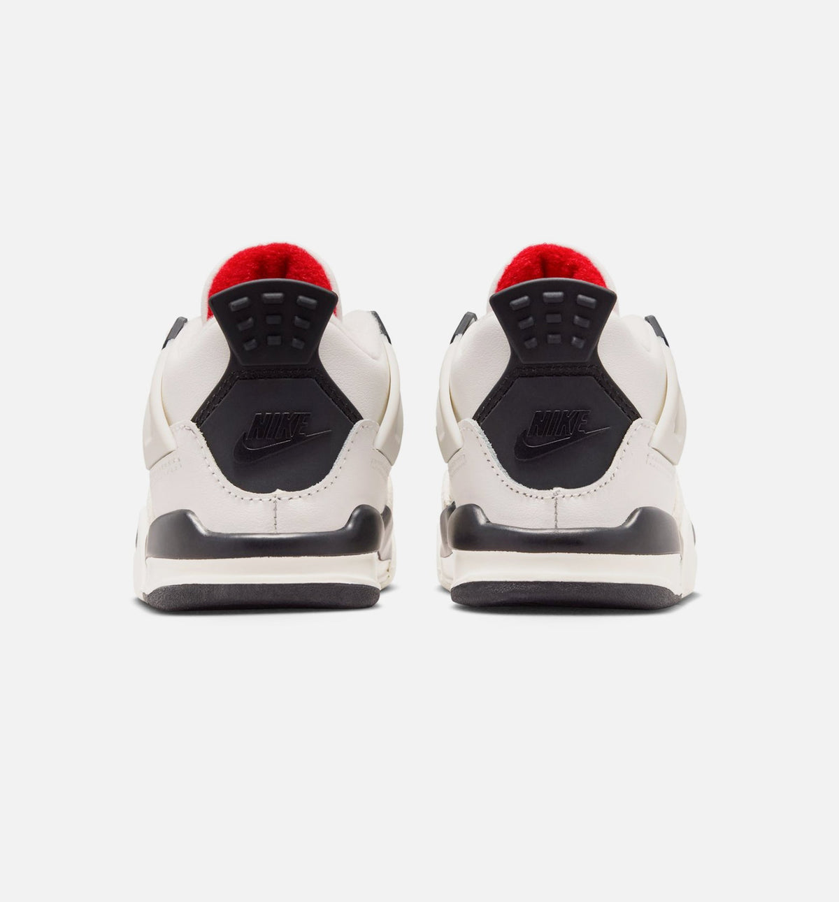 Air Jordan 4 Retro Flight Club Infant/Toddler Lifestyle Shoe - Sail/Black/University Red
