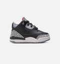 Air Jordan 3 Retro Black Cement Infant/Toddler Lifestyle Shoe - Black/Fire Red/Cement Grey/Summit White