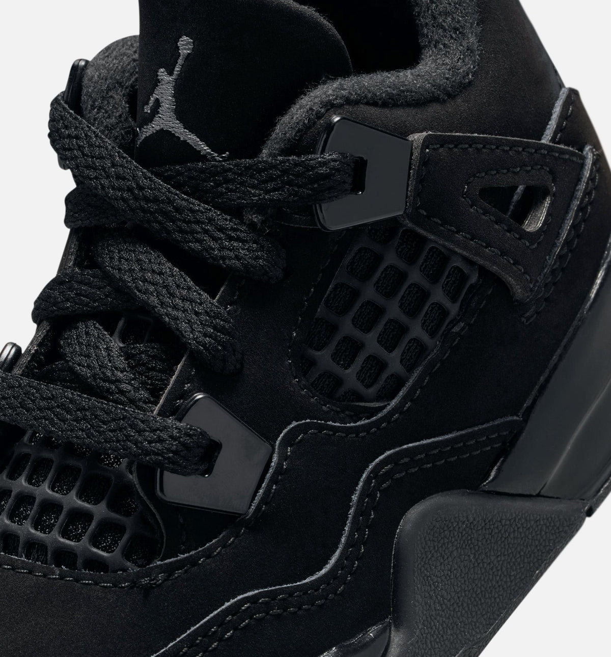 Air Jordan 4 Retro Black Cat Infant/Toddler Lifestyle Shoe - Black/Black/Light Graphite