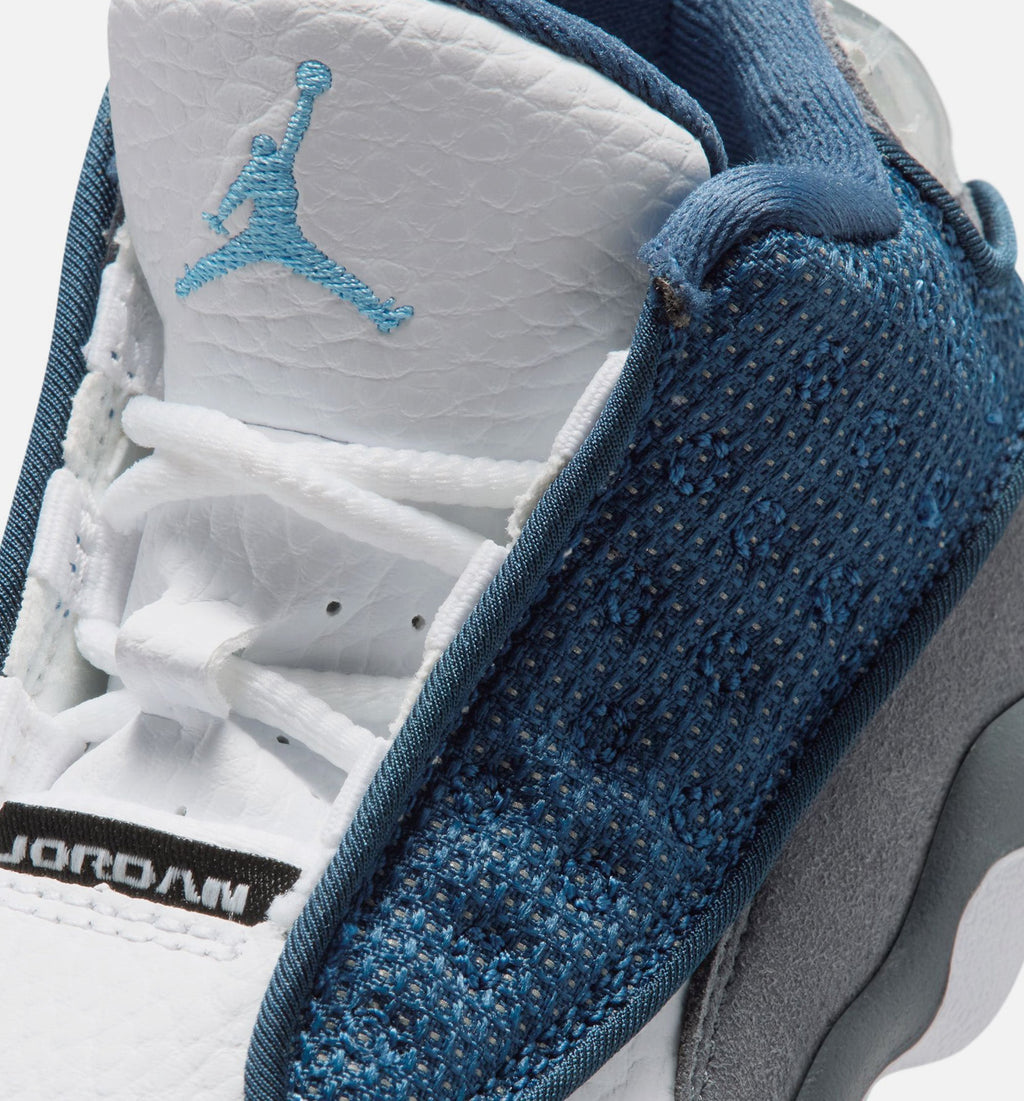 Air Jordan 13 Retro Navy And Flint Grey Infant/Toddler Lifestyle Shoe - Navy/University Blue/Flint Grey/White