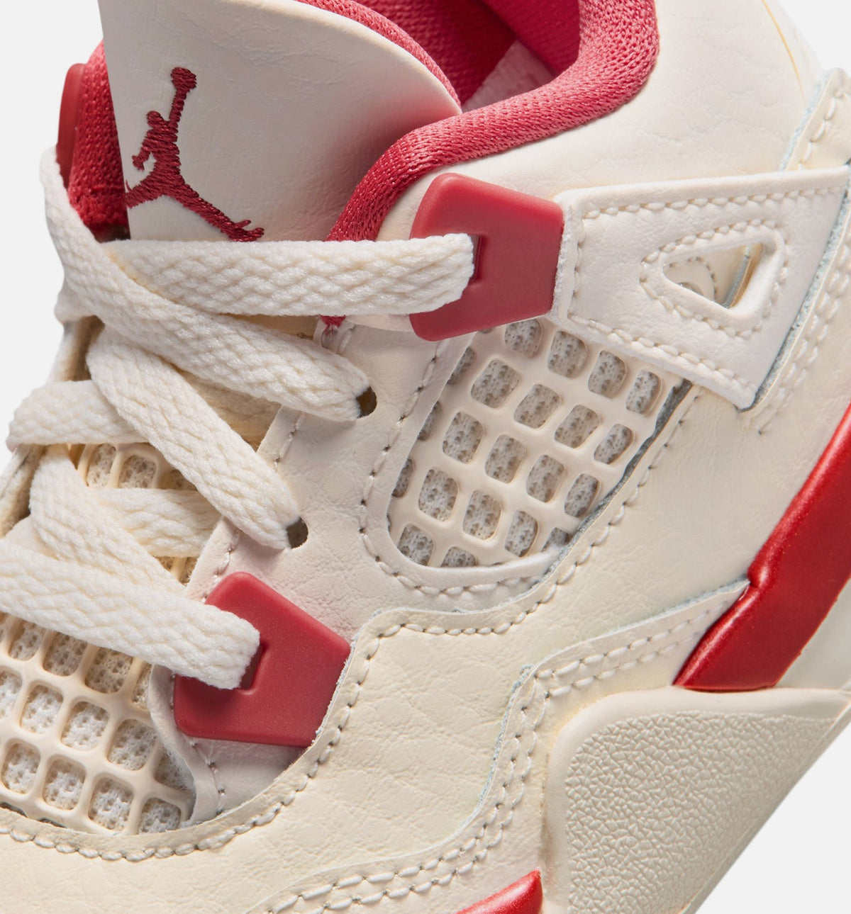 Air Jordan 4 Retro Valentine's Day Infant/Toddler Lifestyle Shoe - Pale Ivory/Sierra Red/Tough Red