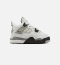 Air Jordan 4 Retro White Cement Infant/Toddler Lifestyle Shoe - Summit White/Fire Red/Cement Grey/Black