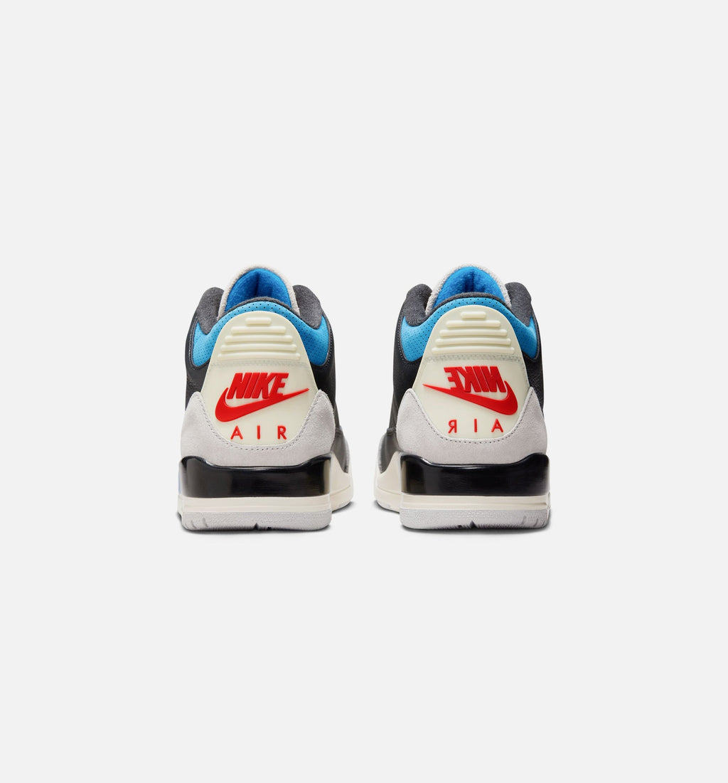 Air Jordan 3 Retro OG Rare Air Men's Lifestyle Shoe - Black/Chile Red/Neutral Grey