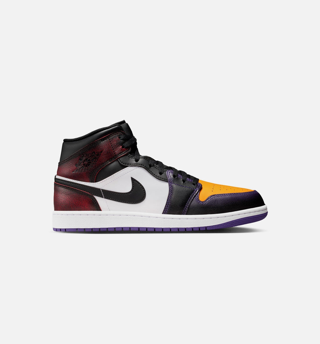 Air Jordan 1 Mid SE Men's Lifestyle Shoe - True Red/White/Court Purple/Black