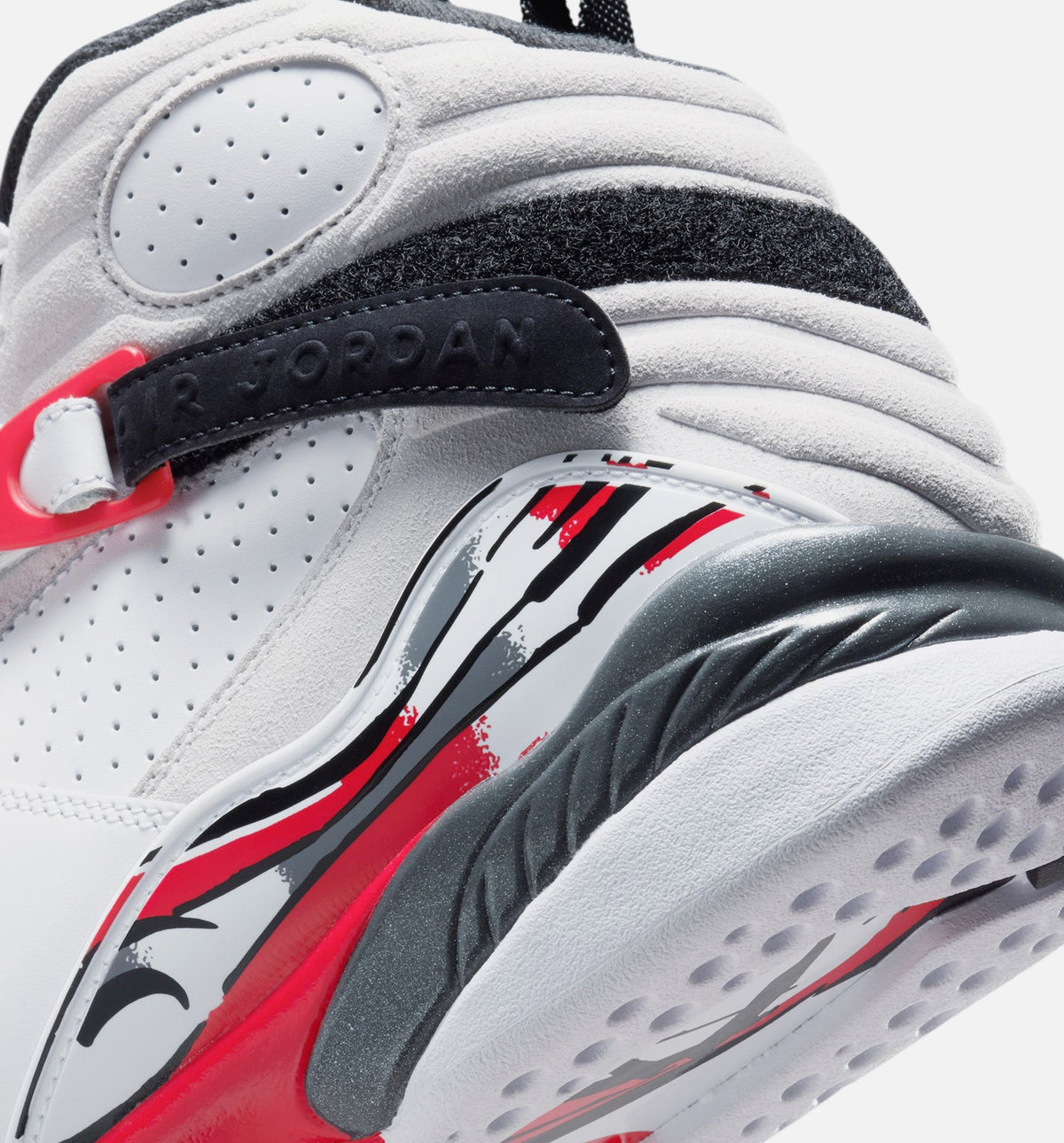 Air Jordan 8 Retro White And True Red Men's Lifestyle Shoe - White/Black/True Red