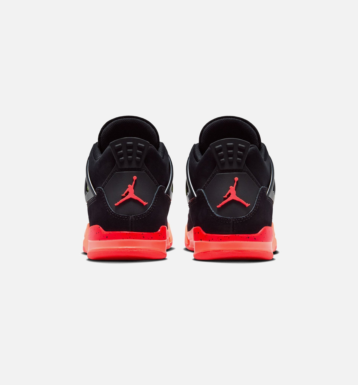Air Jordan 4 Retro Black Infrared 23 Preschool Lifestyle Shoe - Black/Infrared 23/Bright Mango