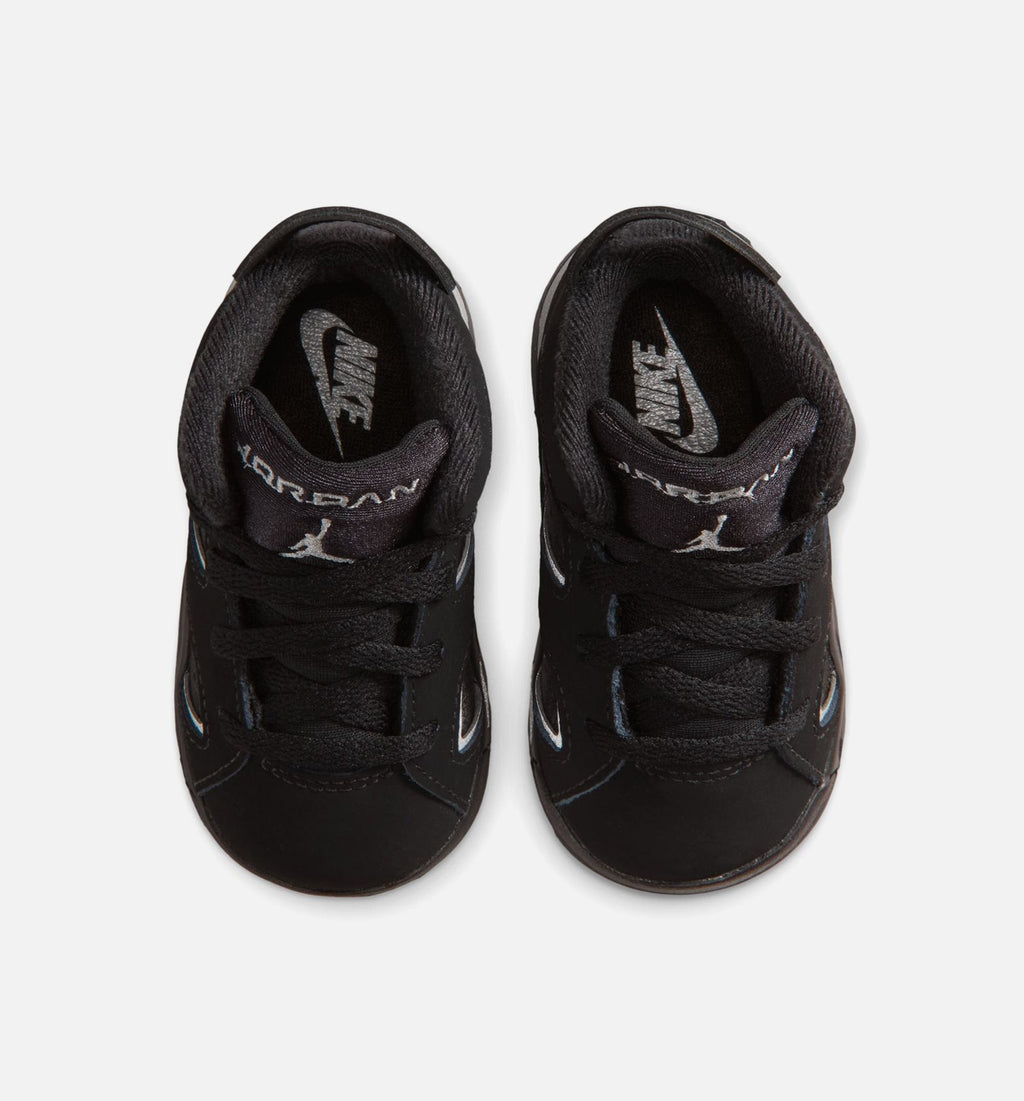 Air Jordan 6 Cap & Gown Infant/Toddler Lifestyle Shoe - Black/Reflective Silver/Black