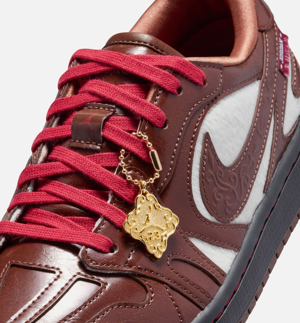 Air Jordan 1 Low Lunar New Year Women's Lifestyle Shoe - Light Chocolate/Light Chocolate/Black