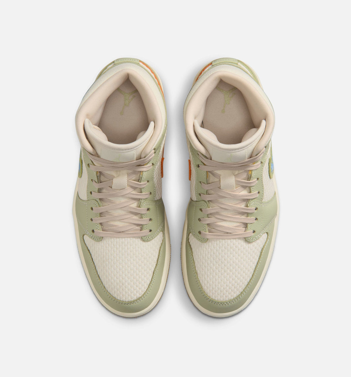 Air Jordan 1 Mid SE Women's Lifestyle Shoe - Olive Aura/Pearl White/Lawn